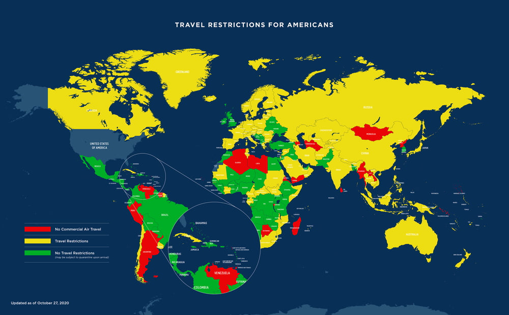 map covid travel restrictions